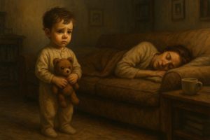 But even then, I remember watching over Mom. Making sure she didn’t cry too long. Or sleep too long. Or drink too much.